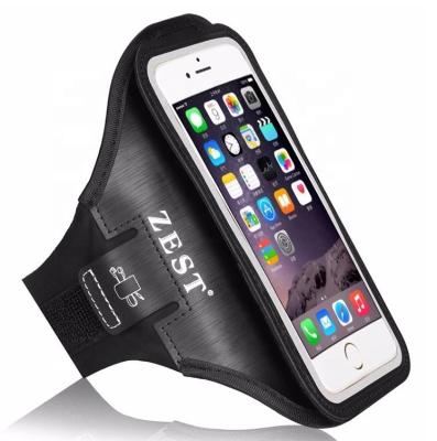 China Shockproof PVC Leather Popular Touch Screen PU Smartphone Waterproof Arm Band For Mobile Phone for sale