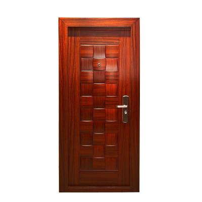 China Sound Insulation Modern Color Exterior Security Metal Anti Thief Steel Door for sale