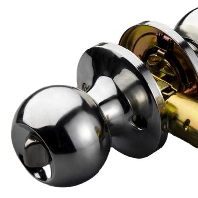 China Modern Bathroom Passage Entrance Metal Door Style Tubular Knob Cylindrical Door Lock for sale