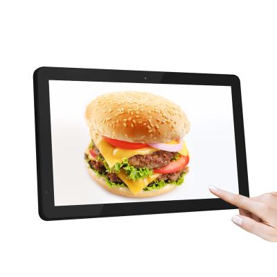 China Wall mount android 15.6inch media device touch screen digital signage player for sale