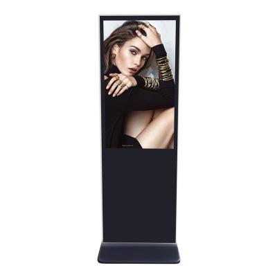 China 43inch 50 inch 55 inch 65 inch Shopping Malls/hotel/store floor stand lcd advertising wifi media digital signage player for sale