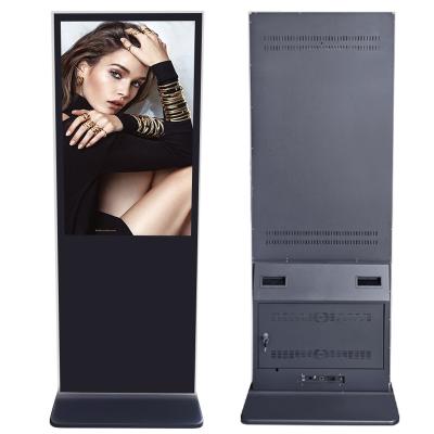 China Android Floor Standing Lcd Advertising Players Digital Kiosk Commercial Screen Media Ads Player Box Tv Digital Signage for sale