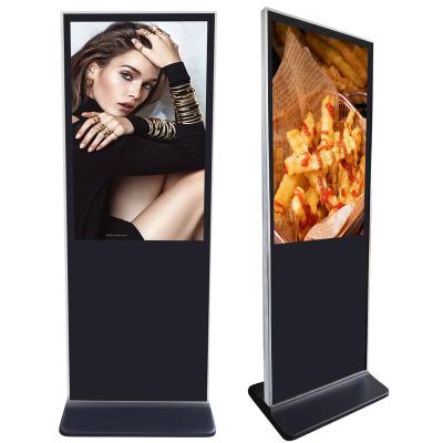 China 43inch 50inch 55inch 65inch indoor standing media with live tv screen android lcd digital signage player for sale