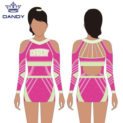 China Custom Cheer Wear Girls Cheerleading Cheerleader Sexy Uniform Hot Uniform for sale