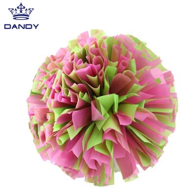 China PE Wholesale Cheerleading Plastic Sport Pom Pom Cheer Orange for sale