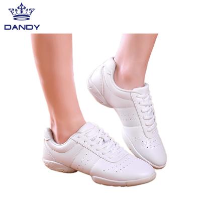 China Fashion\Comfortable\Durable\Breathable\Lighted Custom Women's Dance Shoes Black White Fitness Shoes Cheer Shoes for sale