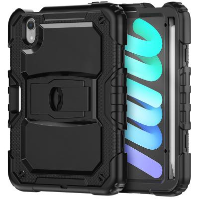 China For Ipad Mini 6 Case Heavy Duty Rugged Case For Ipad Mini 6 8.3 Inch 2021 Protective Silicone Case With Pencil Slot for sale