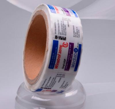 China High Temperature Prescription Bottle Label Waterproof for sale