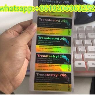 China Hologram Laser Effect Testos E 250 Injection Steroide 10ml Vial Labels for sale