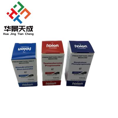 Κίνα Test E  Injection Oil Hologram Labels And Boxes 10ml Vial Box Paper Packaging προς πώληση