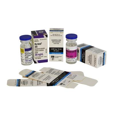 China Recyclable and Glossy 10ml Vial Cardboard Packaging Box for Pharmaceutical Products for sale