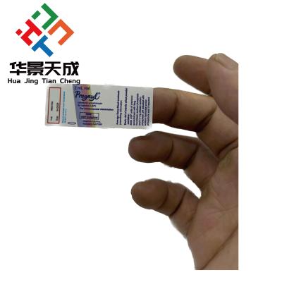 China Customizable Glass Vial Labels for 3ml Vials of Tirzepatide Peptides Injectable Oil for sale