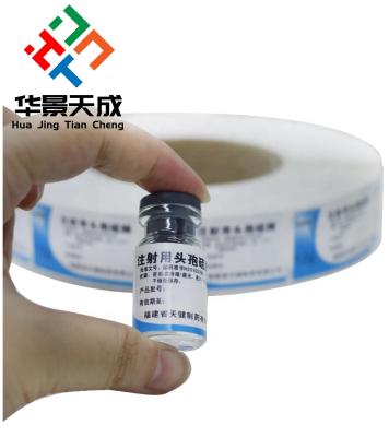 China 10ml Sreroide  Bottle Tags Labels Pharmacy Label Printing  On A Roll for sale