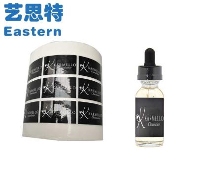 China Die Cut 30ml Vial Waterproof Vinyl Adhesive Sticker Labels for sale