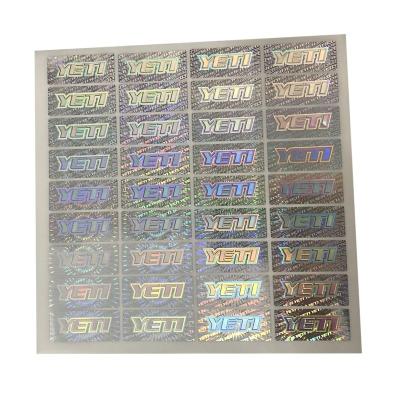 China Anti Counterfeiting PET Film 3D Holographic Stickers for sale