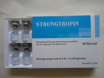 China Strongtropin 10iu HG 2ml Vial Box With Leaflet Printing for sale