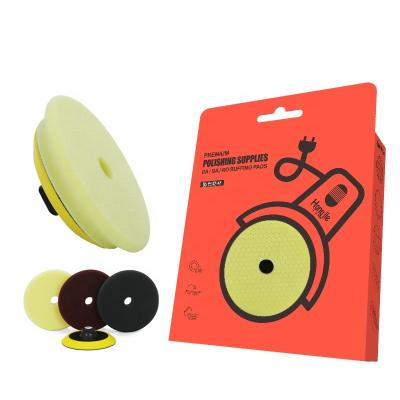 China High Efficiency Japan Foam Pads Machine Cheap Polishing Hongjie Car Polishing Disc Wrapping Kits Car Polish Pad Set High Gloss Car Polish for sale