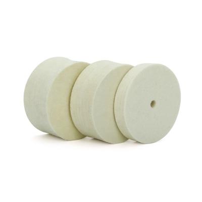 China High Efficiency 100 Mm Felt Polish Pad Multiple Sizes Wool Felt Wheel Polish Products From Bobs Hongjie Wool Felt Polishing for sale