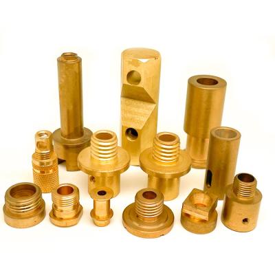 China Precision Aluminum Customized CNC Made Brass Components Fabricate Brass CNC Machining Brass Parts for sale