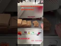 How to make a 45° beveled edge on acrylic by automatic chamfering machine