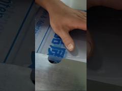 Processing PC sheet with acrylic trimming machine