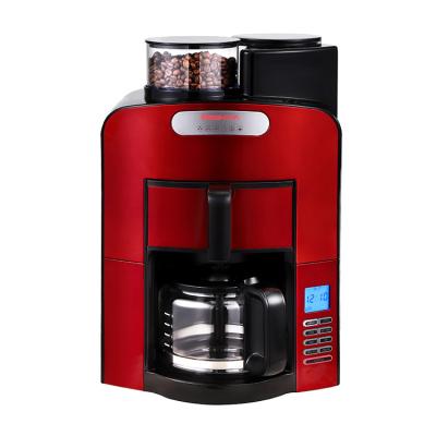 China Hotel Home Self-cleaning Coffee Grinding Machine For Beans And Powder Anti Drip Coffee Maker Easy To Order for sale