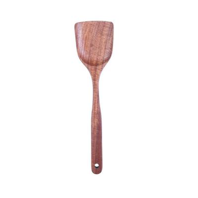 China Best Seller Kitchen Sustainable Wooden Utensils Set Non-Stick Wooden Spoons For Cookware Natural Teak Wood Spoons for sale