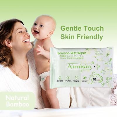 China Cleansing Eco-friendly Biodegradable Bamboo Wipes Naturally Organic Sensitive Skin Wholesale Baby Wipes for sale