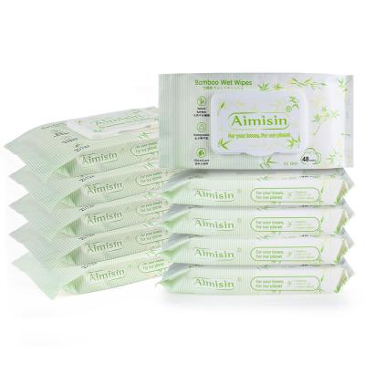 China Wholesale Factory Price Baby Natural Organic Biodegradable Wet Cloth OEM Disposable Baby Cleaning Wipes for sale