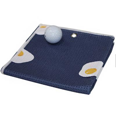 China Microfiber QUICK DRY Triple Waffle Golf Towel With Logo for sale