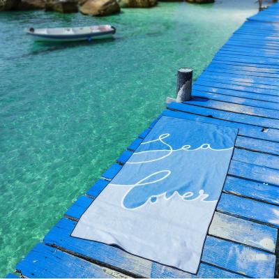 China Wholesale custom logo printed beach towel QUICK DRY beach towel for sale