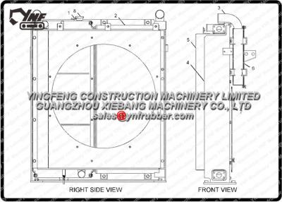 China 2364430  Heavy Equipment Radiators 320C Excavator Parts Aluminium Material for sale