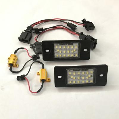 China Aluminum + PC Hot Sales Car LED License Plate Light Lamp For Porsche Cayenne /VW Touareg for sale