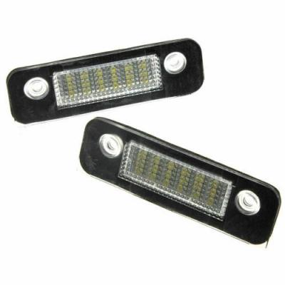 China Aluminum+PC Canbus Auto Parts 18SMD LED Error Free License Plate Light For Ford Fiesta Ford Fusion 2001 2006 for sale