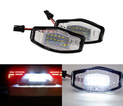 China Aluminum+PC LED License Plate Light For Honda Civic City Legend Accord Acura TL TSX MDX License Plate Tail Lamp for sale