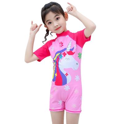 China Amotex Breathable Breathable Kids One Pieces Swimsuit Cartoon Dinosaur Boys Swimming Trunks OEM/PDM for sale