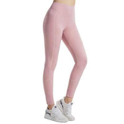 China Lulu Fitness Training Pocket Outdoor New Yoga Pants Fitness Elastic Naked Sports Women Breathable Jogging Pants Cuff High Lift for sale