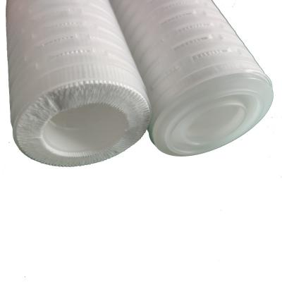 China Factory High Purity Water Prefiltration 10 Inch PP Pleated Water Filter Cartridge for sale