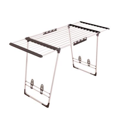 China Expandable Bathroom Direct Selling Clothes Dryer Horse Laundry Drying Rack 21M Folding Clothes Airer Hangers for sale