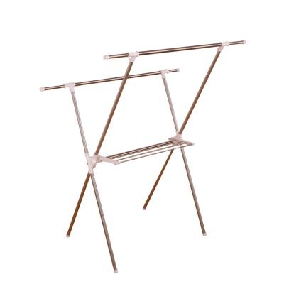 China New Product Bathroom Airer Extendable 20kgs Metal Hanger Horse Folding Wooden Clothes Dryer Clothes Drying Rack for sale