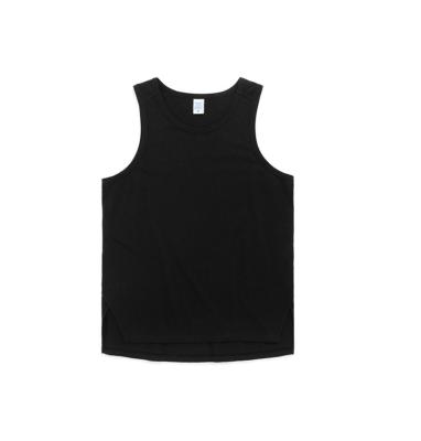 China Custom Bodybuilding Sport Gym Tank Top Solid 100% Cotton Vest Anti-Shrink for sale