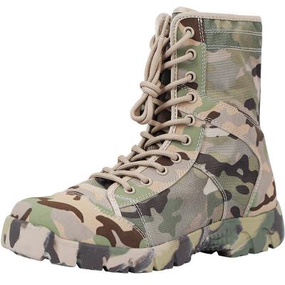 China Cushioning Outdoor Activity Hunting Shoes Waterproof Breathable High Top Hunting Boots Camouflage Outdoor Boots Male Hiking Military Boots for sale