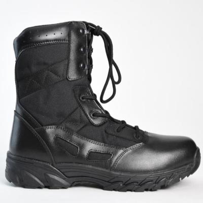 China Other New Style 2018 Jungle Army Black Leather Tactical Combat Military Boot for sale