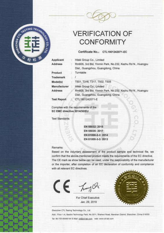 CE - Shenzhen Wanling Electronic Co., Limited