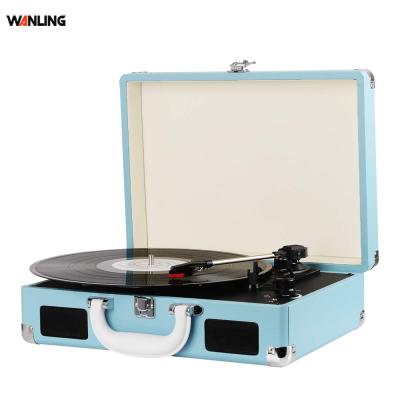 China USB+CD+Blue tooth+FM radio turntable player optioal old portable vinyl records play support music box for sale