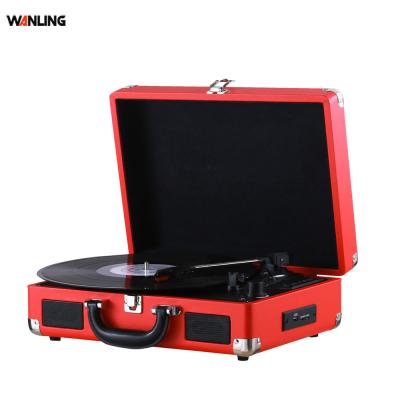 China Retro Retro USB+FM Radio Optional Factory Briefcase Player Record Player / Turntable Record Player for sale