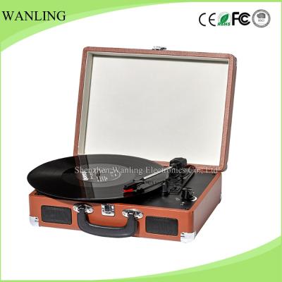 China Best Selling Suitcase Record Player Suitcase Vinyl Turntable Stereo Player, LP Record Player Stereo Record Player for sale