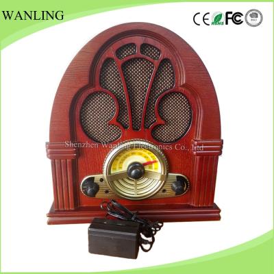 China AM FM Solid Wood High Quality Antique Radio Old Fashion Radio for sale