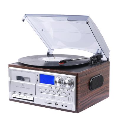 China Antique USB+ Casstee Deck Phonograph 45 Rpm Modern Phonograph With USB Cassette for sale