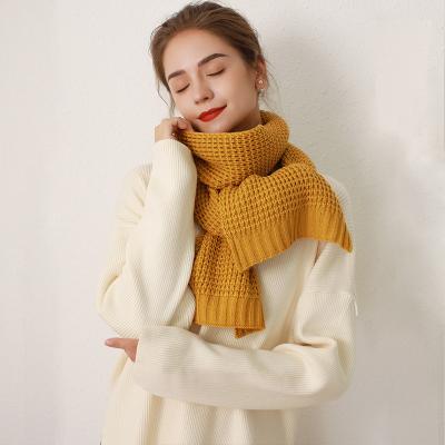 China Soft Smooth Feeling Autumn Fashion Faux Cashmere Warm Scarves 2022 Customizable Vintage Acrylics Scarf For Women for sale